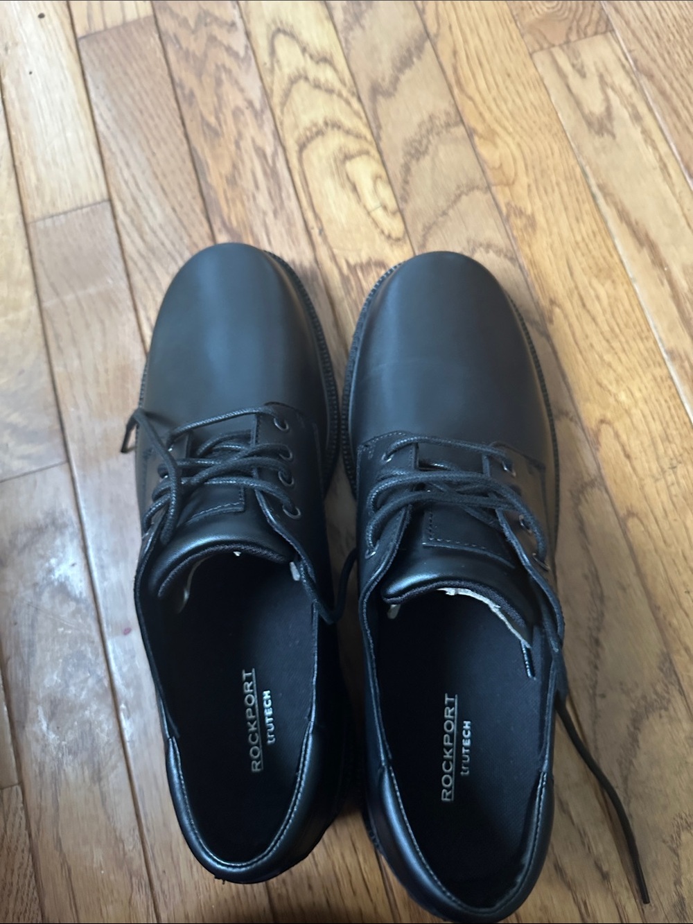 Rockport Black Leather Lace-Up Derbys